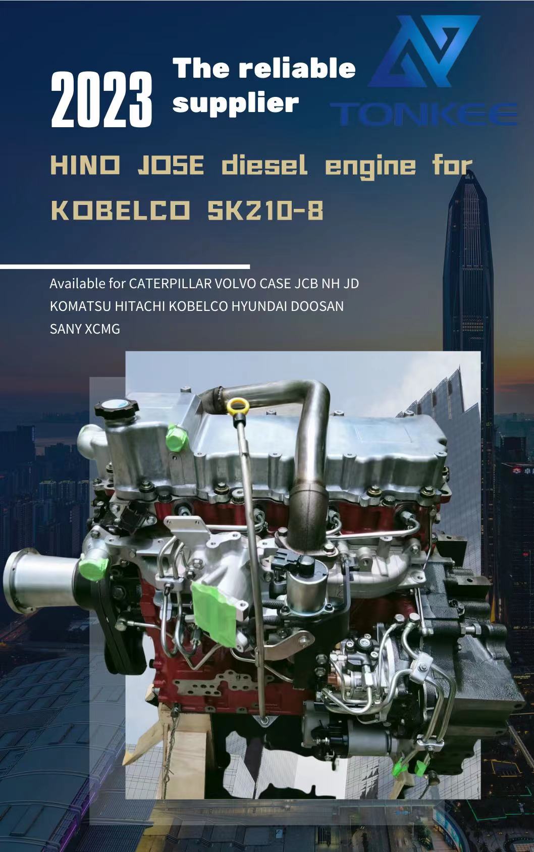 hot sale JO5E diesel engine fit for KOBELCO SK200-8 excavator