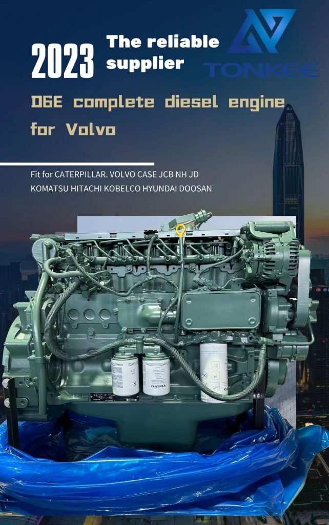 OEM D6E diesel engine complete assy for VOLVO EC210BLC excavator 5.7 liters