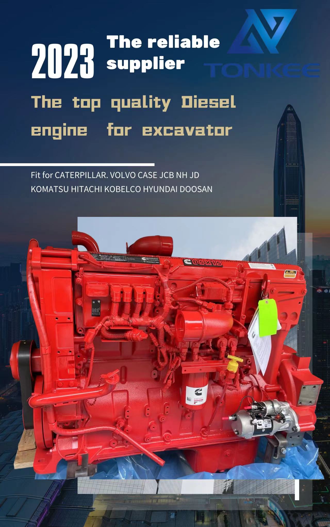 OEM QSX15 diesel engine complete assy for CUMMINS