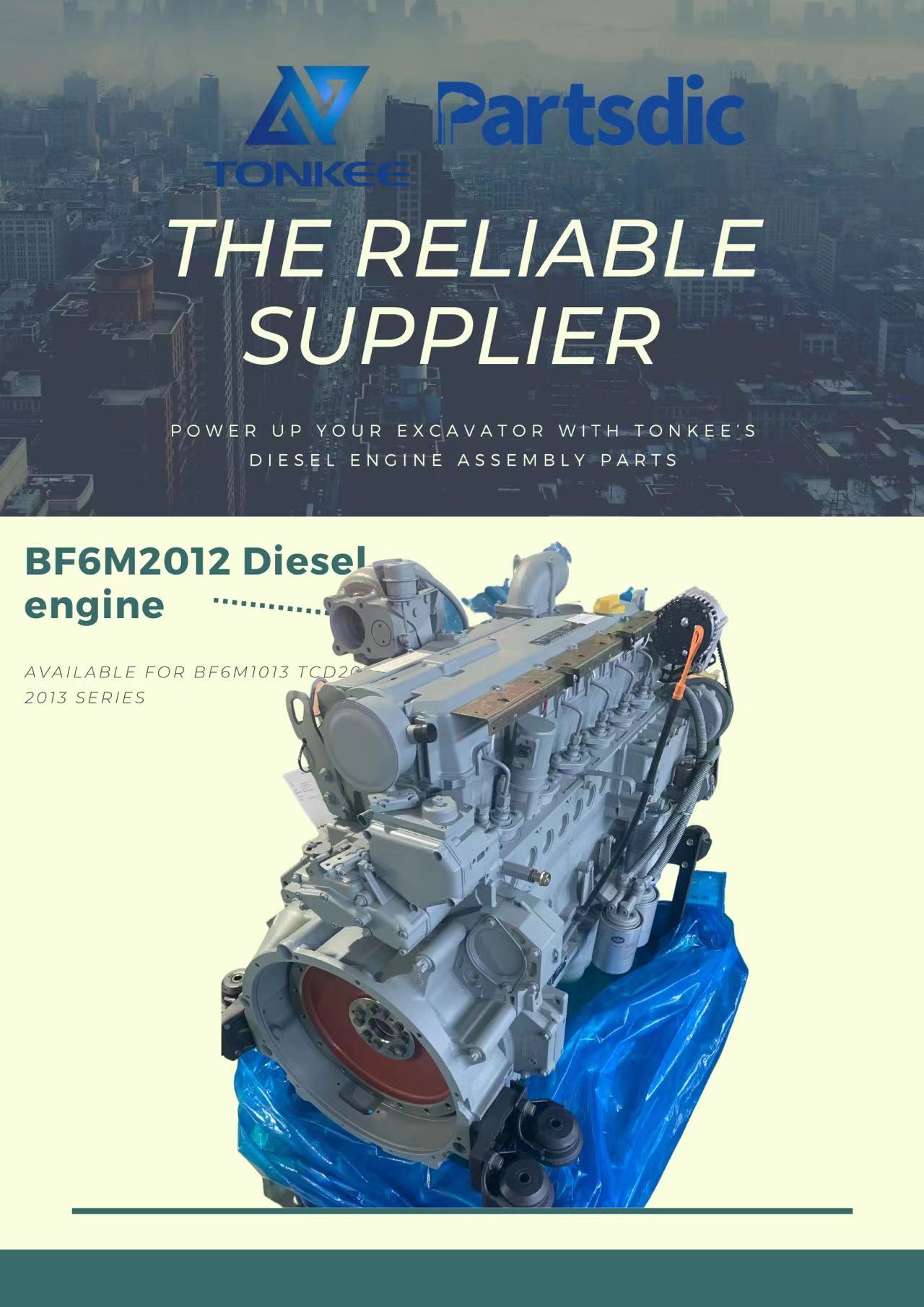 OEM BF6M2012 diesel engine assy for DEUTZ